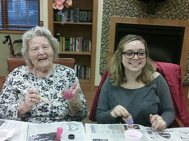 "Adopt-A-Grandparent" Joins SUNY Students with St. Francis Residents