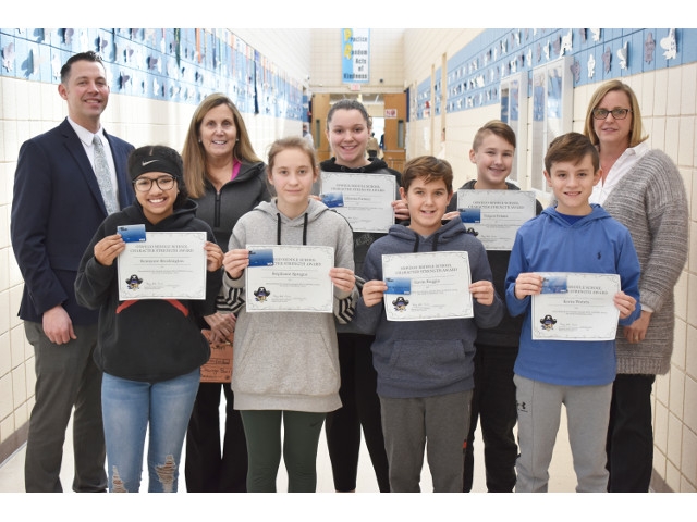 OMS Honors Students for Having Self-Control as a Character Strength