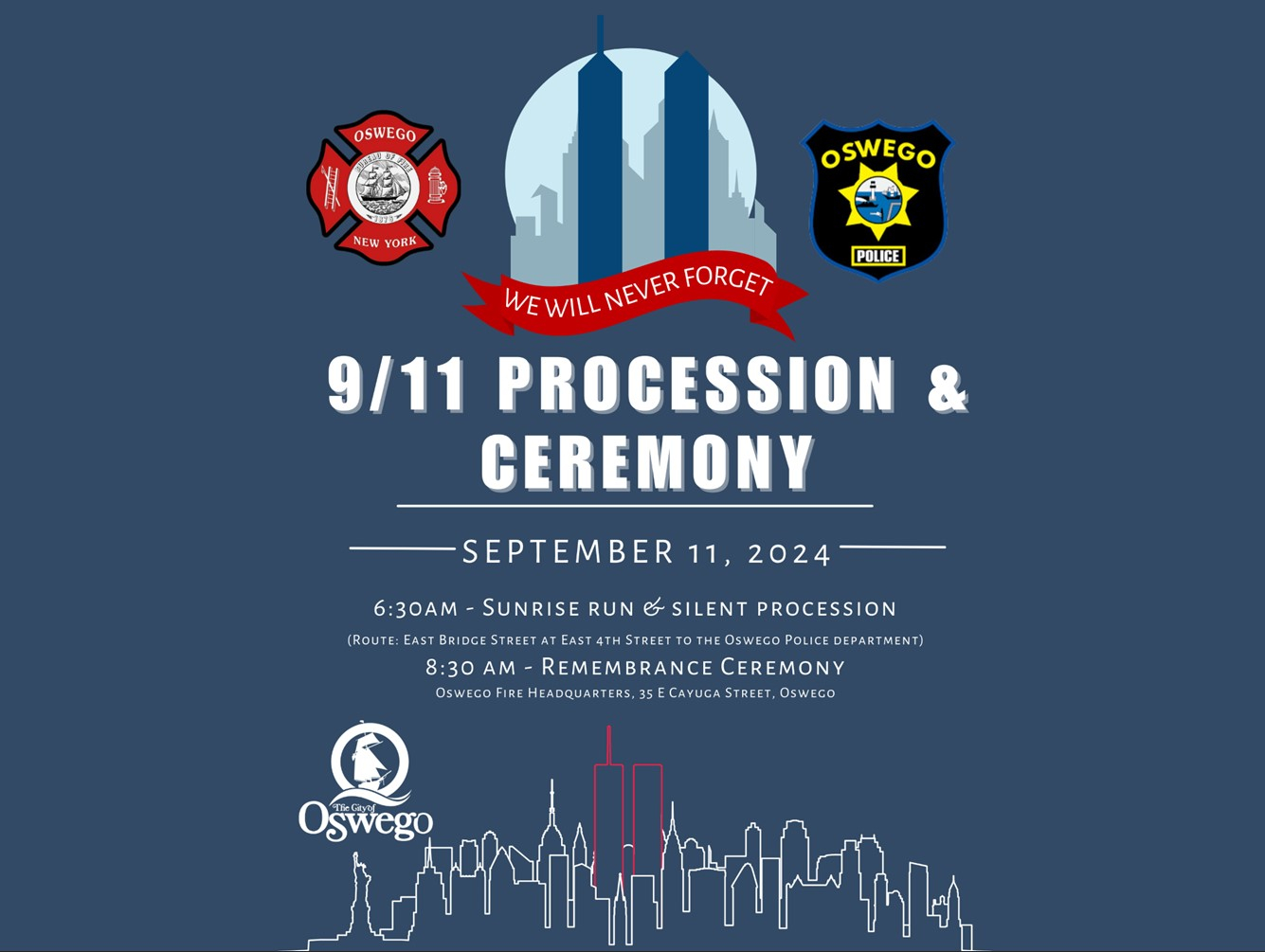 City of Oswego Host 9/11 Memorial Events