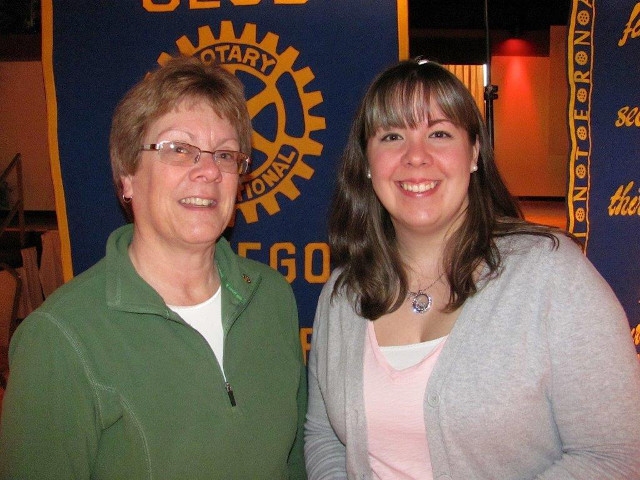 CAC`s Melanie Proper Visits Oswego Rotary