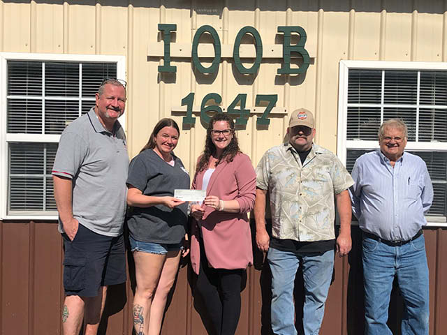 IOOB Donates $500 to Friends of Oswego County Hospice