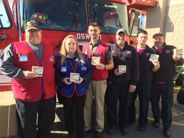 Lowe's Supports Oswego Fire Department Smoke Alarm Program