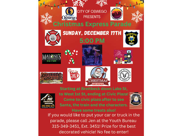 Oswego Christmas "Express" Parade Announced