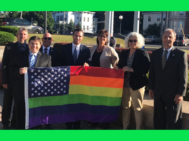 Mayor Barlow, Common Council Raise Pride Flag Recognizing Pride Month