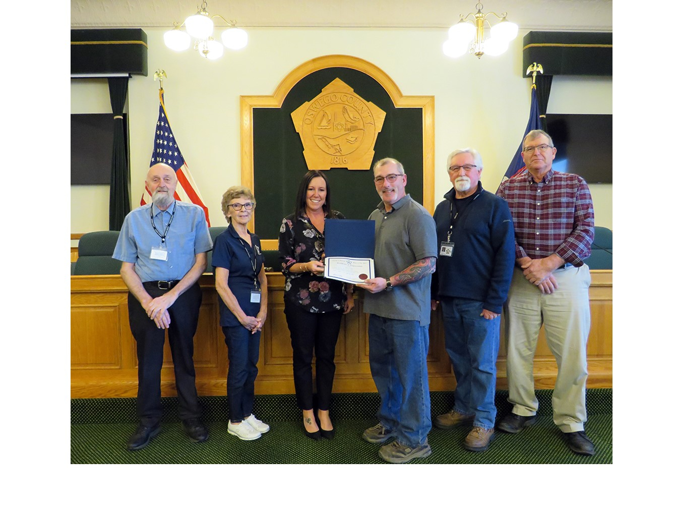 Julie Bell Recognized by Oswego County