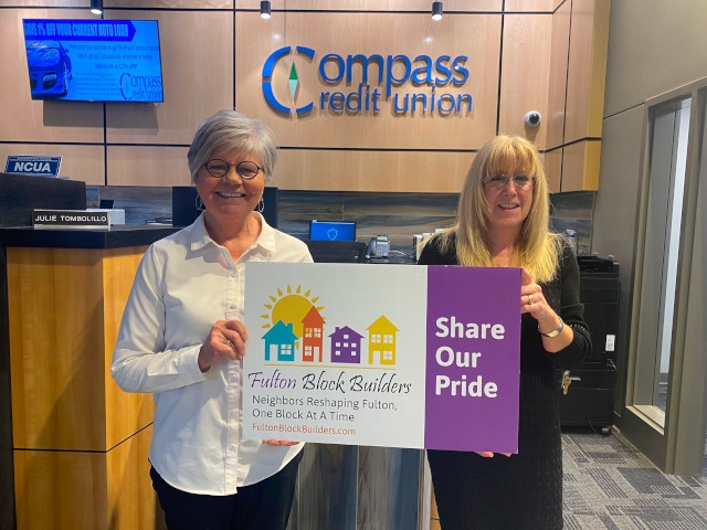 Compass Federal Credit Union Makes Donation to Fulton Block Builders