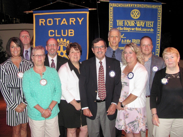 2018 Changing of the Guard at Oswego Rotary Club