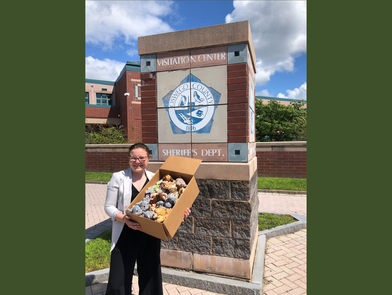 Emma Wood Donating to Children Visiting Jails