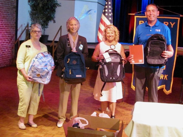 District Representatives Present to Oswego Rotary