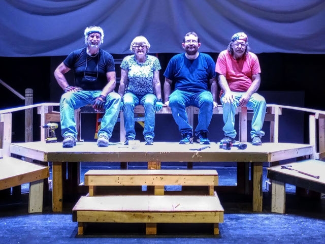 Oswego Players Raise “Titanic” Set For “The Last Lifeboat”