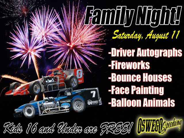 Oswego Speedway Adds ‘Family Night’ to 68th Season Schedule