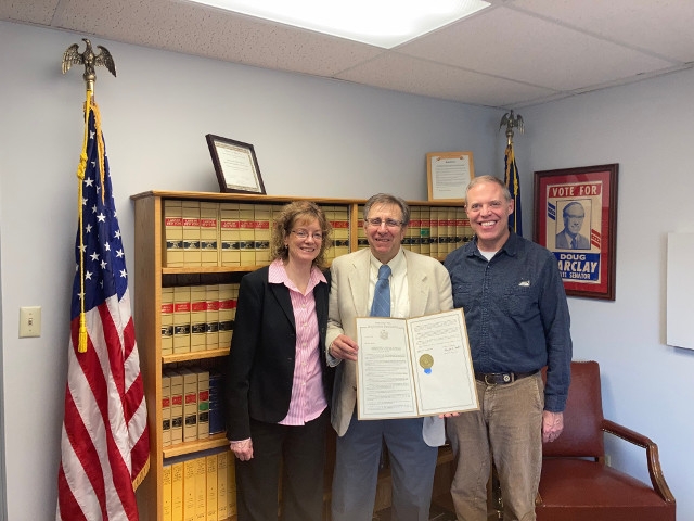 Assemblyman Barclay Honors Local Career Conservationist