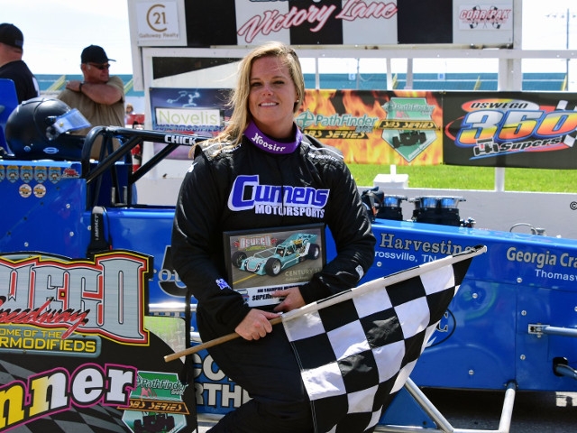 Girl Power: Alison Sload Becomes First Ever Female Supermodified Winner at Oswego